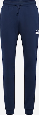 ELLESSE Tapered Workout Pants in Blue: front