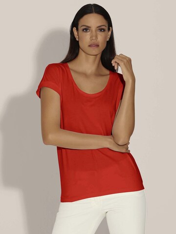 T-shirt MADELEINE en orange : devant
