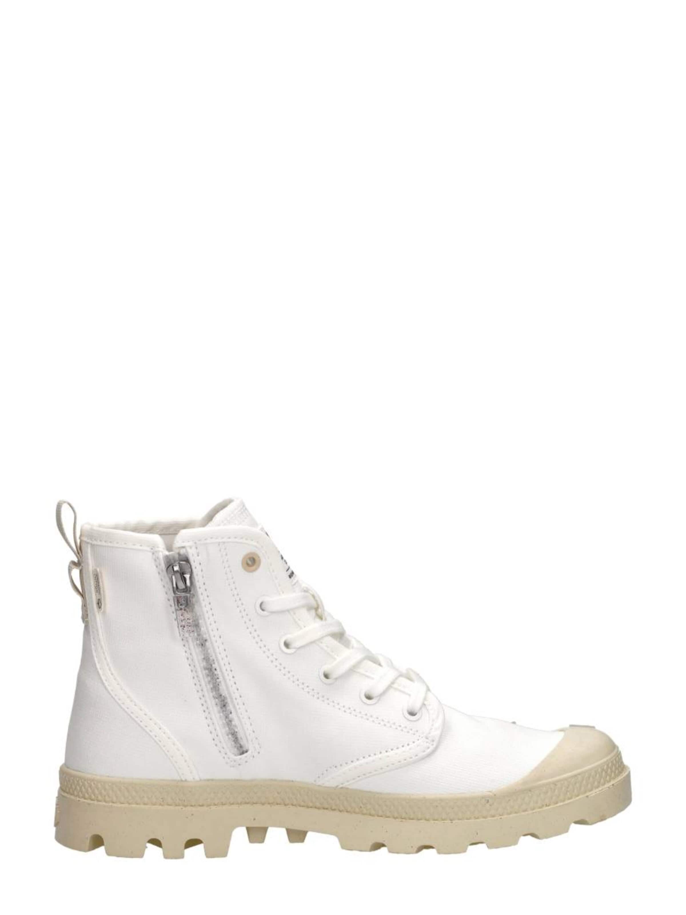 Baskets hautes 'Pampa Hi Zip Oragnic' Palladium en blanc