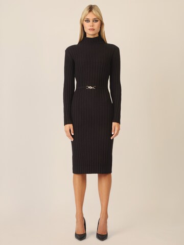 APART Knitted dress in Black