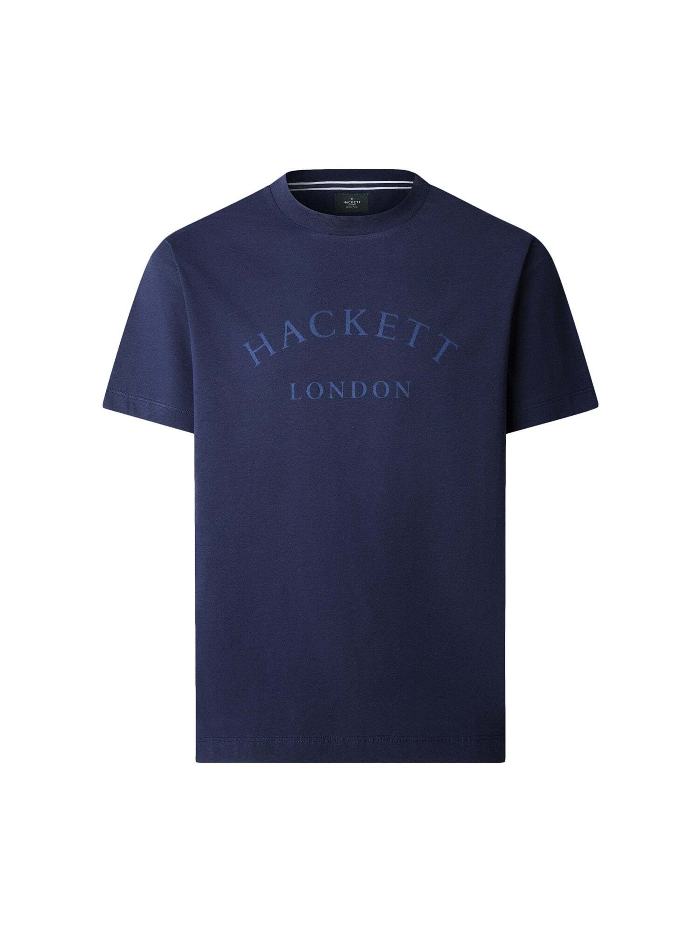 T-Shirt 'Heritage Ess' Hackett London en bleu : devant