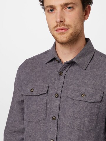 FAGUO Regular fit Button Up Shirt in Blue