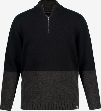 STHUGE Pullover in grau / schwarz, Produktansicht