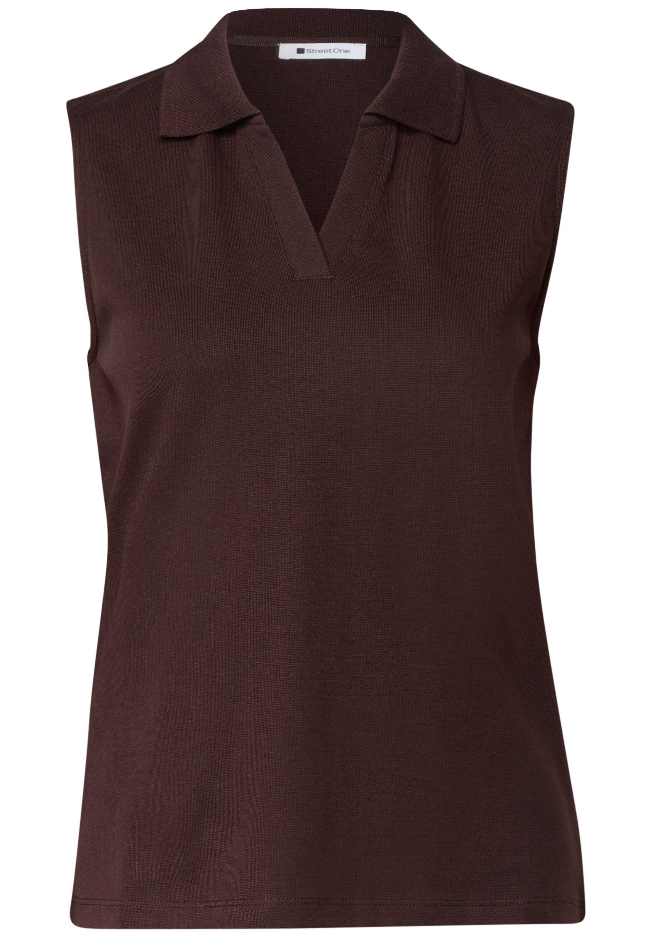STREET ONE Top in Brown: front