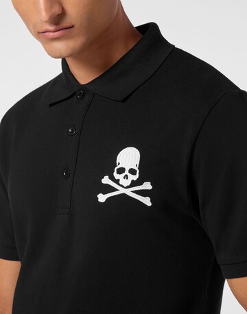 Philipp Plein Poloshirt 'Skull&Bones' in Schwarz