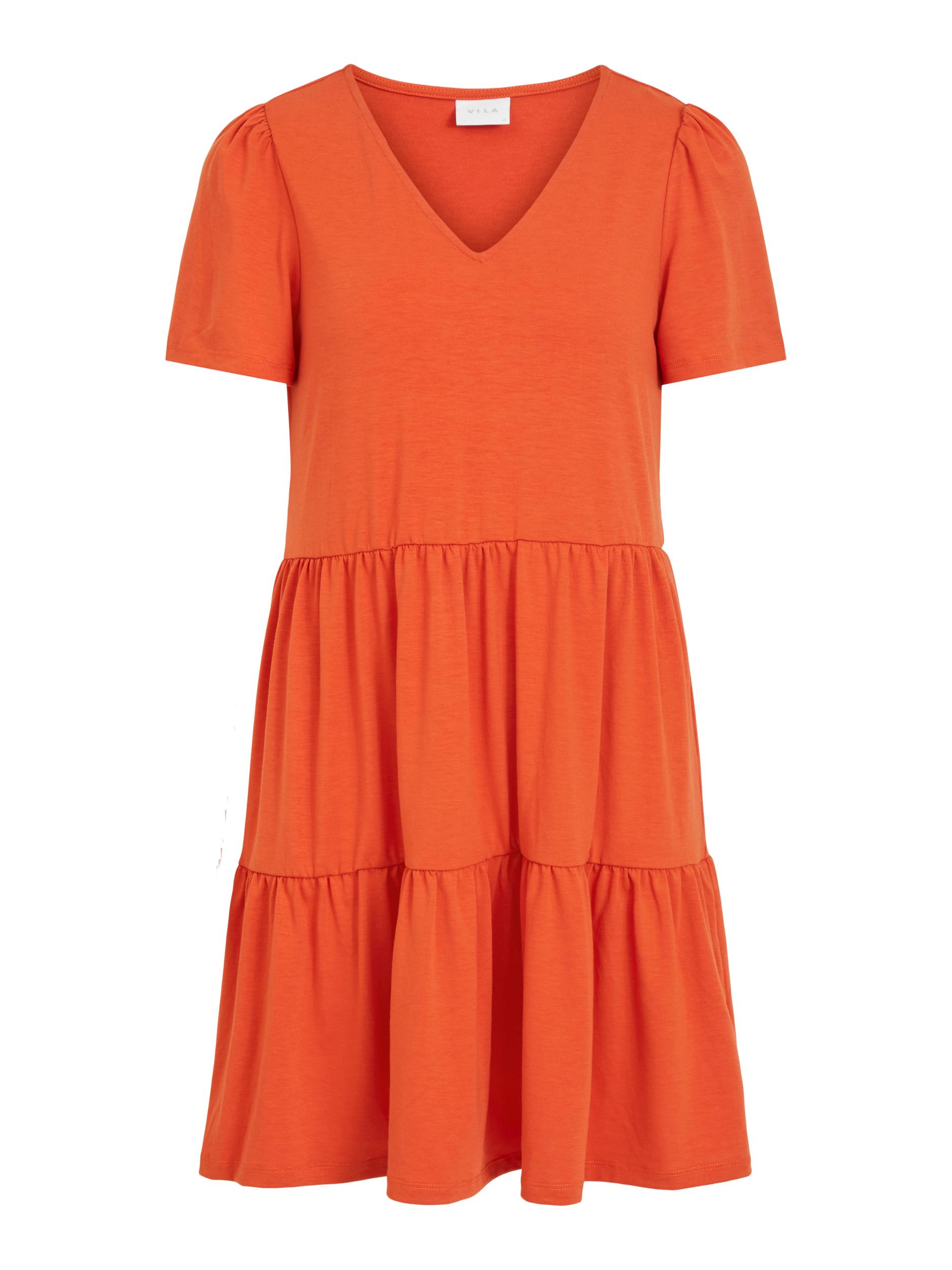 VILA Letnia sukienka Edena w kolorze Pomarańczowym 