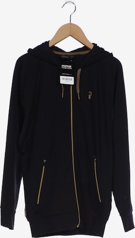 PEAK PERFORMANCE Sweatshirt & Zip-Up Hoodie in S in Black: front