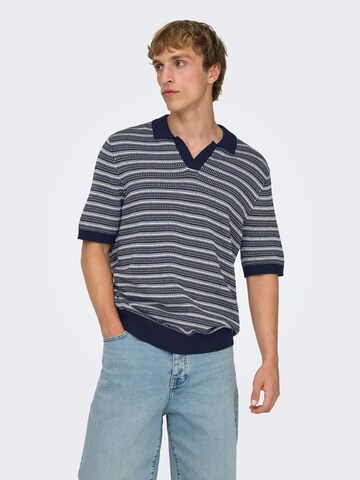 Only & Sons Pullover 'ONSTILO' in Blau