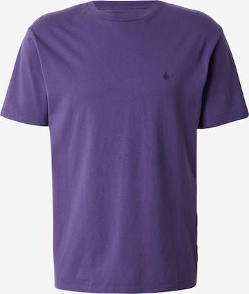 T-Shirt 'SOLID STONE' Volcom en violet : devant
