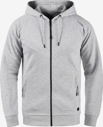 !Solid Zip-Up Hoodie 'Gelbert' in Grey: front