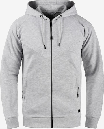 !Solid Zip-Up Hoodie 'Gelbert' in Grey: front