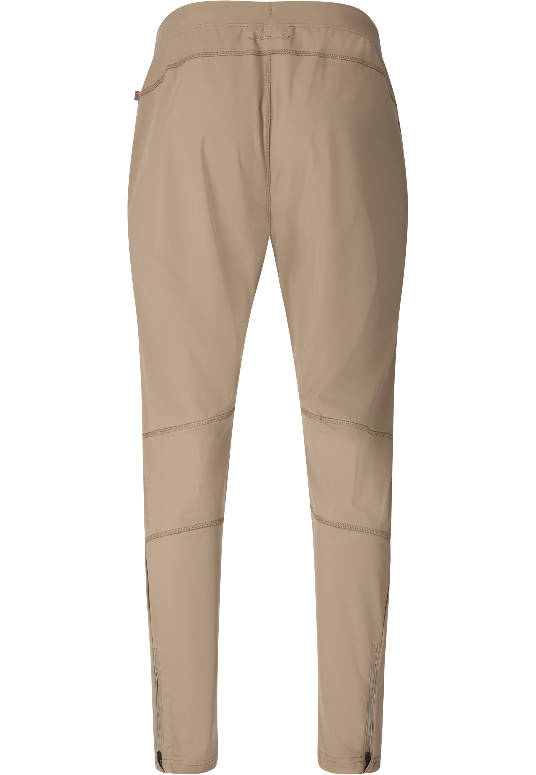 ENDURANCE Slim fit Workout Pants 'Eluna' in Brown