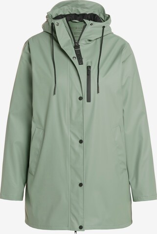 Ulla Popken Performance Jacket 'Hyprar' in Green: front