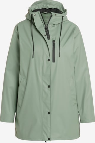 Ulla Popken Performance Jacket 'Hyprar' in Green: front