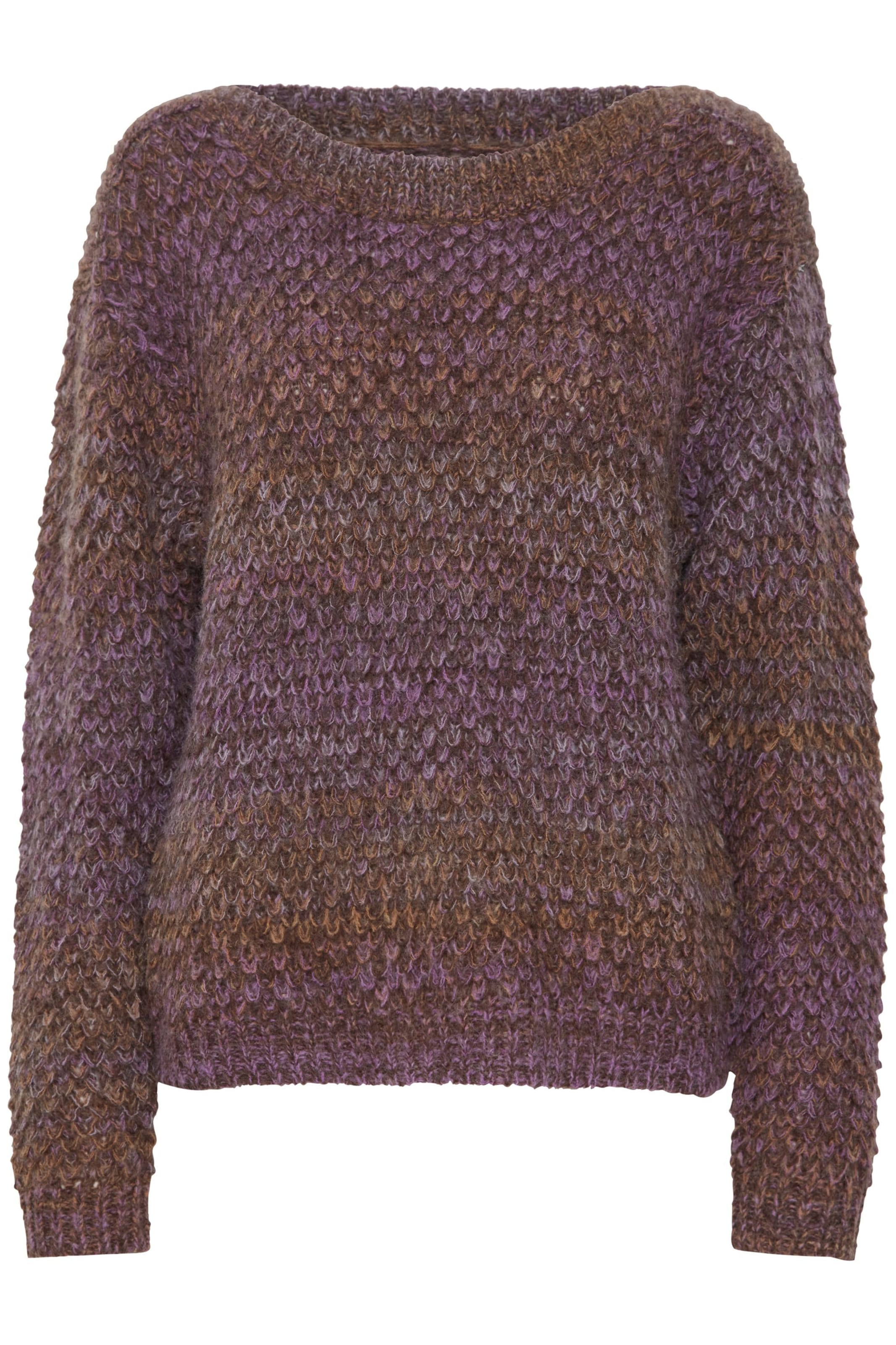 PULZ Jeans Sweater 'Iris' in Brown: front