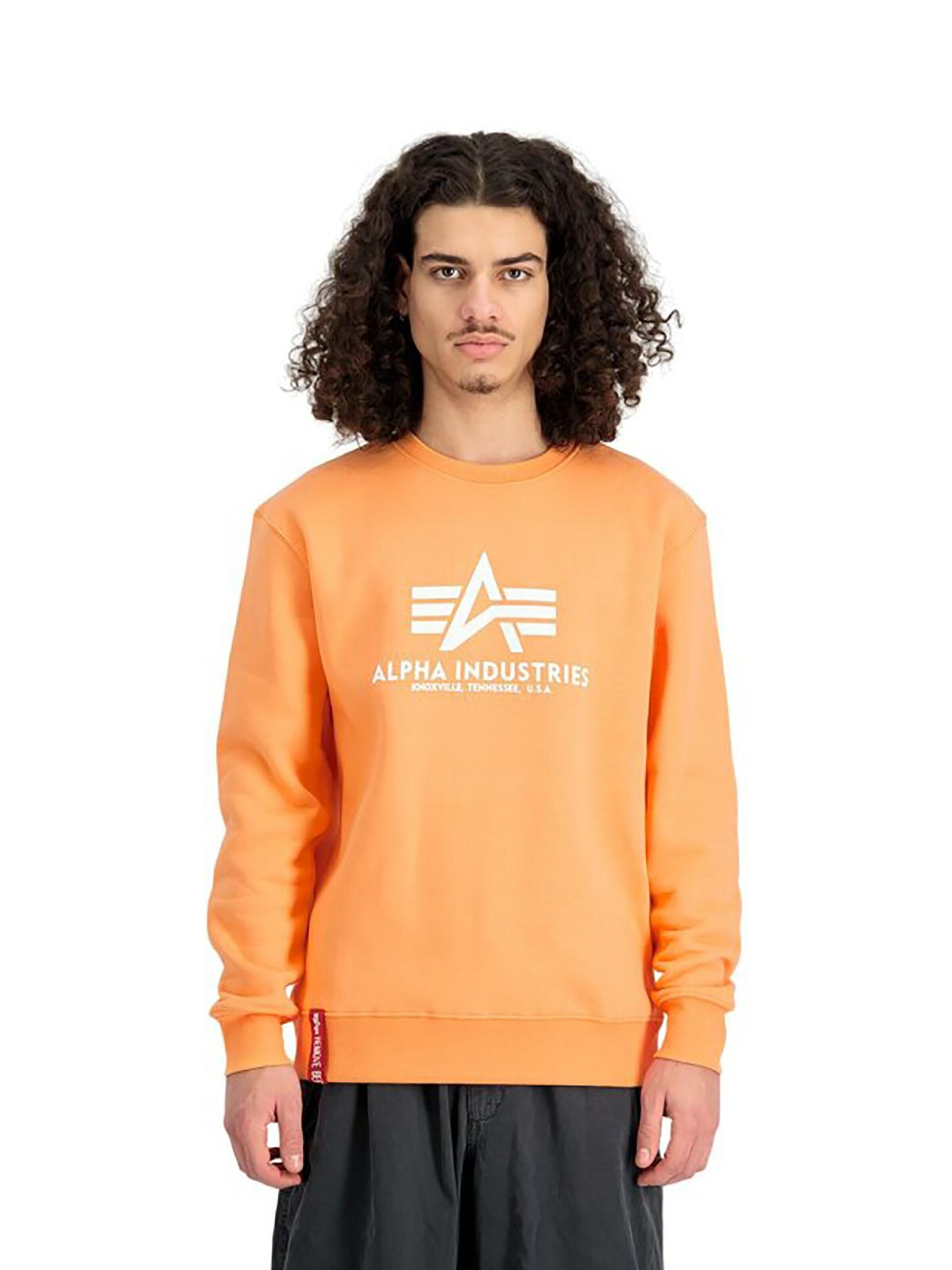 ALPHA INDUSTRIES Sweatshirt 'Basic' in Orange