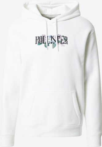 Sweat-shirt HOLLISTER en blanc : devant