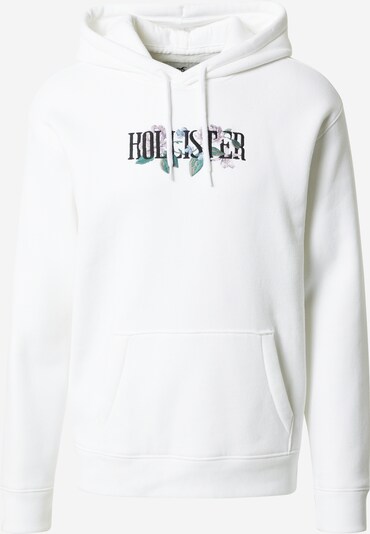 HOLLISTER Sweatshirt in grün / rosa / schwarz / weiß, Produktansicht