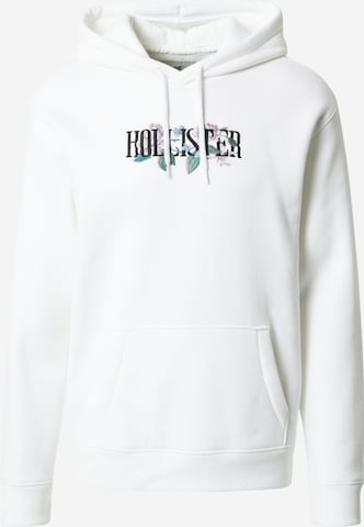 HOLLISTERSweater majica - bijela boja: prednji dio