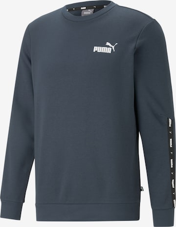 PUMA Athletic Sweatshirt 'Essentials+' in Blue: front