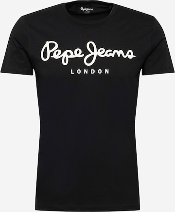Pepe Jeans Тениска в черно: отпред