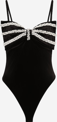 Shirtbody River Island Petite en noir : devant