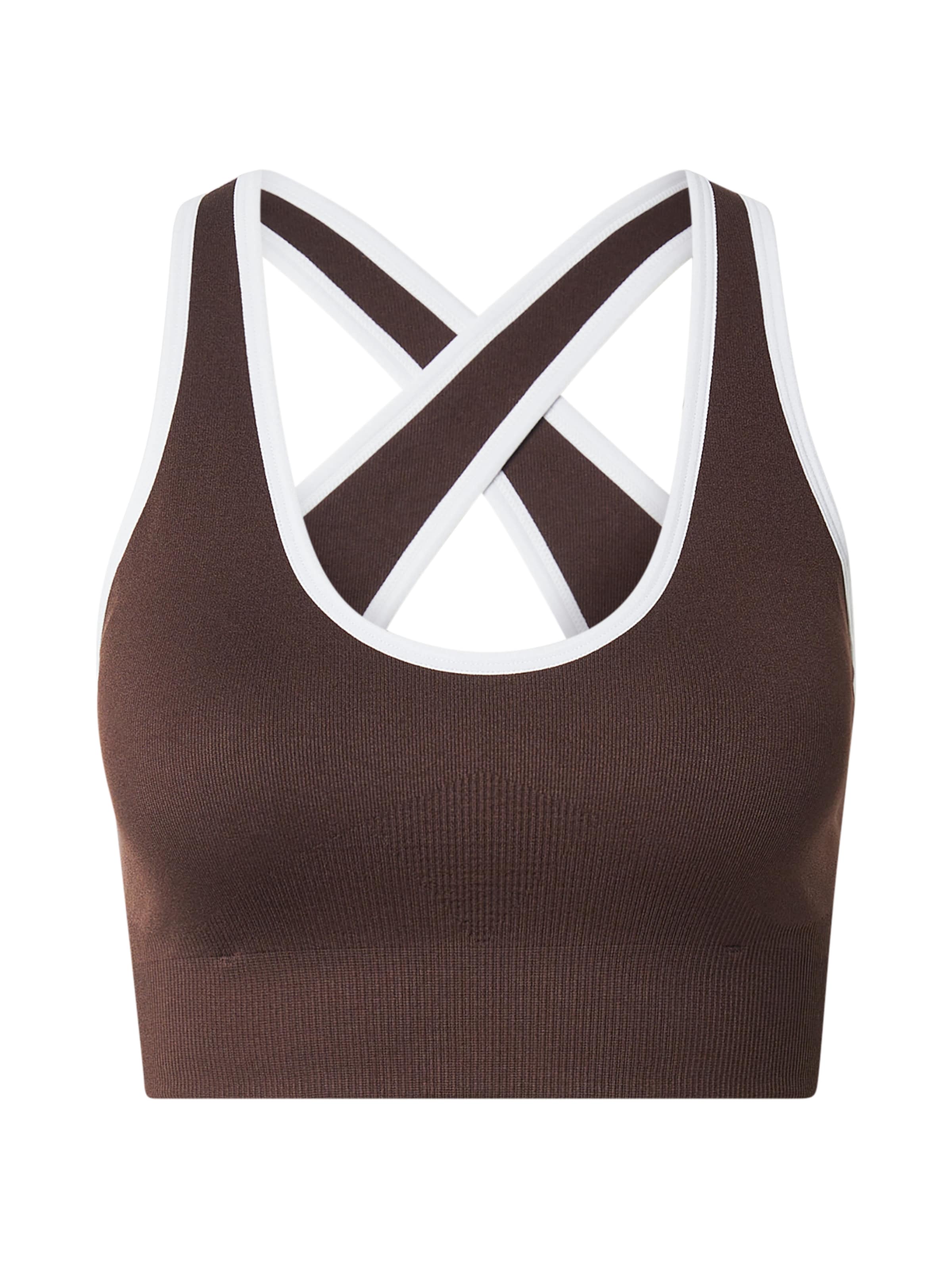 HRMN8 - Top desportivo em castanho: frente