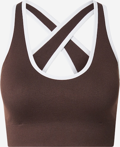 HRMN8 Urheilutoppi värissä ruskea / valkoinen, Tuotenäkymä