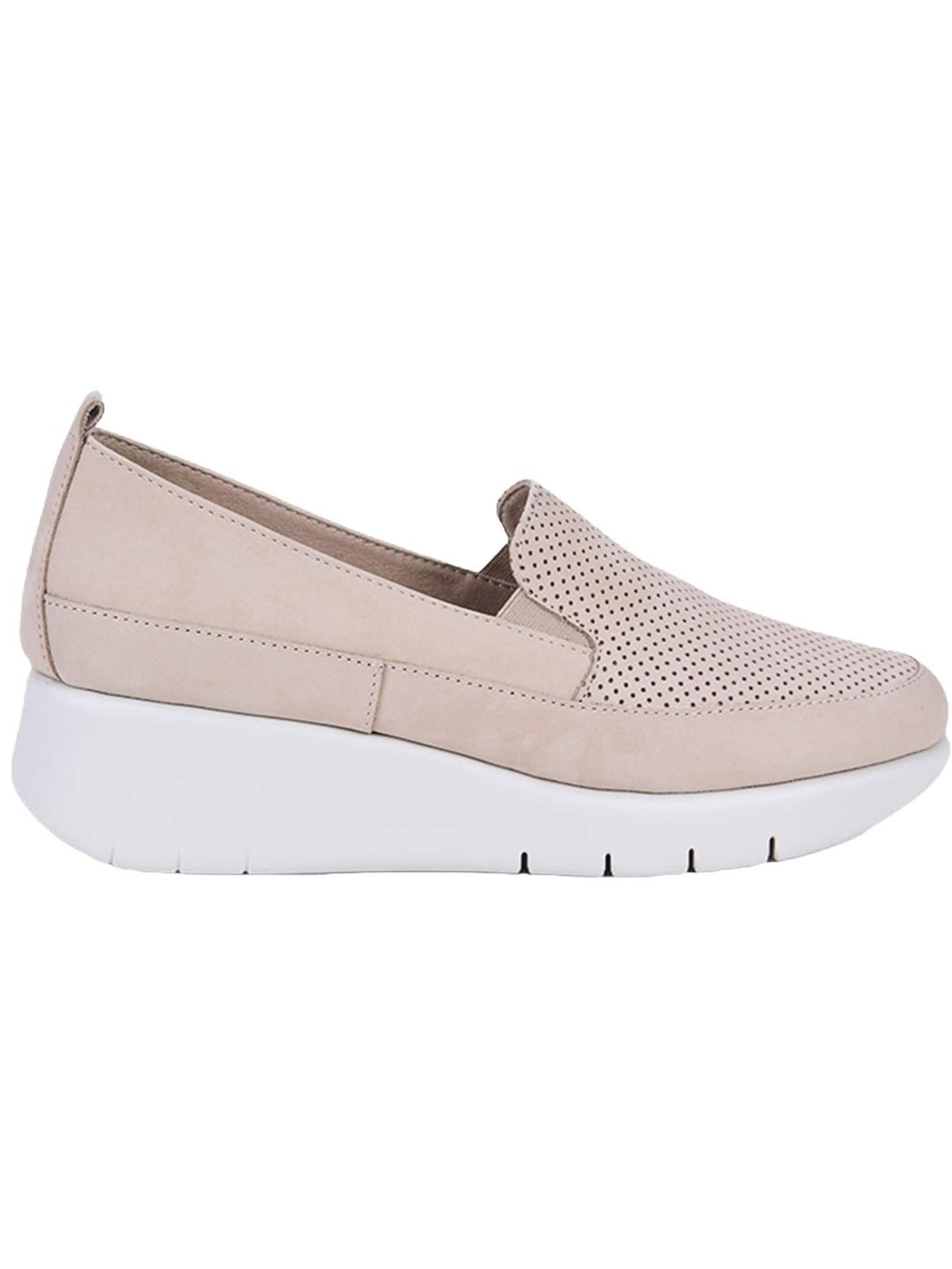 Desa - Zapatos bajos 'DESA Damen DesaComfort Perforierte Keilschuhe aus Leder' en beige