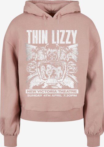 Merchcode Sweatshirt 'Thin Lizzy - New Victoria Theatre' in Pink: front