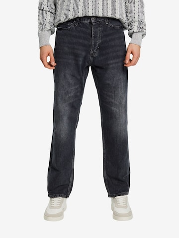 ESPRIT Regular Jeans in Zwart: voorkant