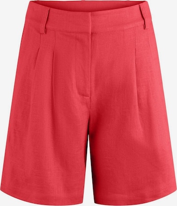 Y.A.S Pleat-Front Pants 'YASISMA' in Red: front
