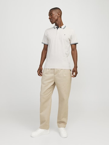 JACK & JONES Poloshirt 'JJPaulos' in Beige
