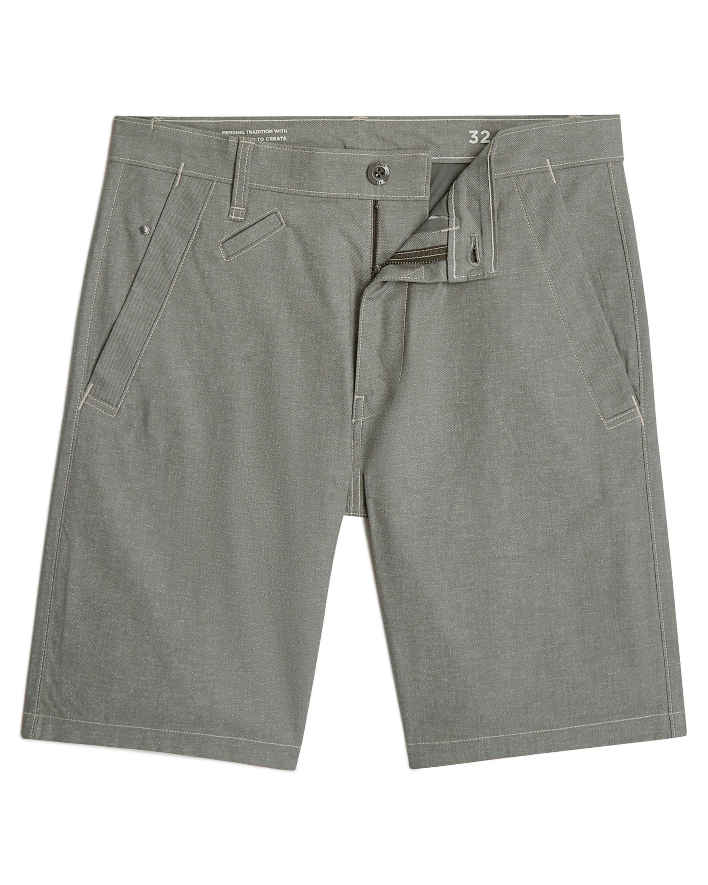 G-STAR Slimfit Shorts 'Bronson 3.0' in Grau: Vorderseite