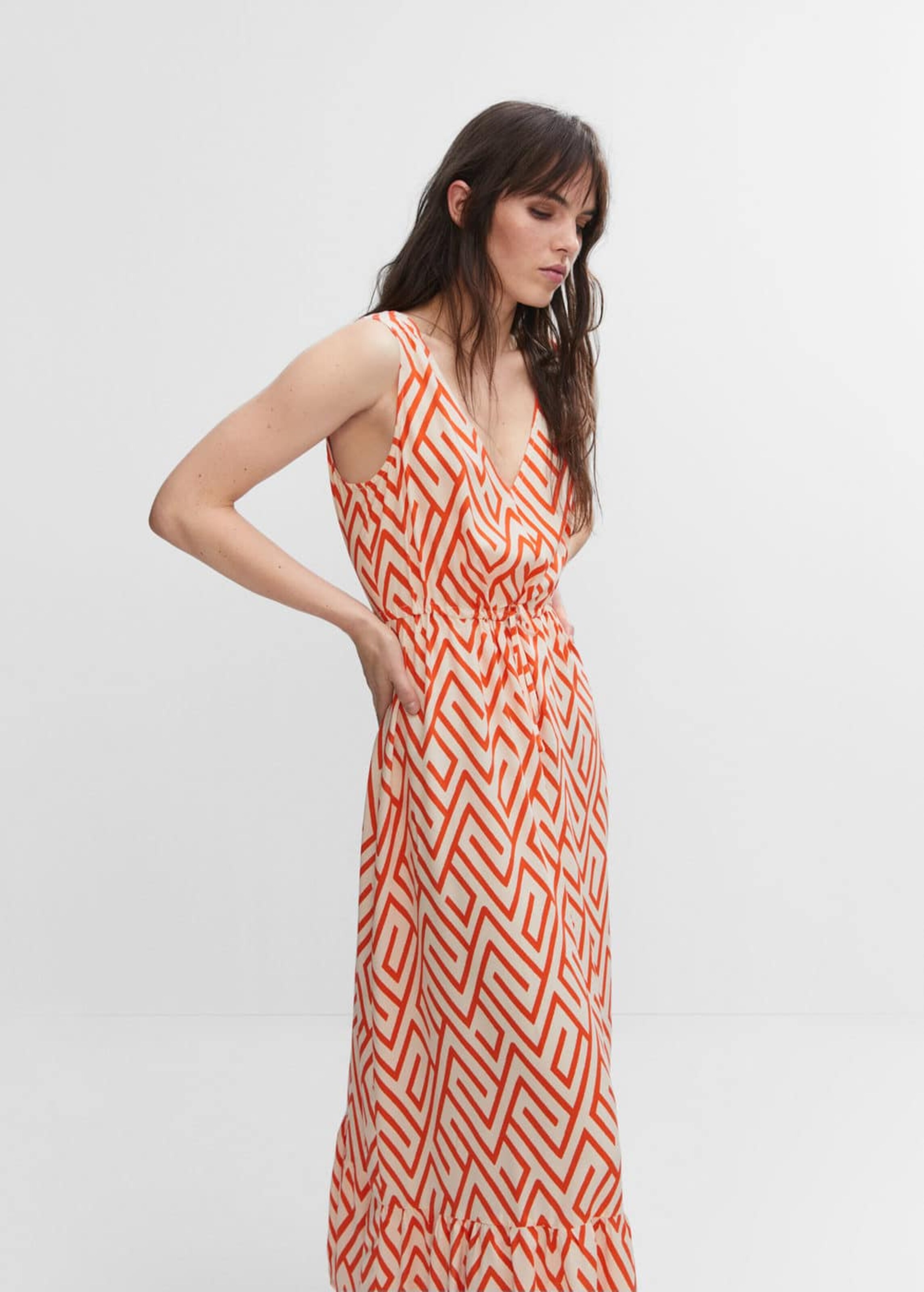 Mango maxi jurk hot sale