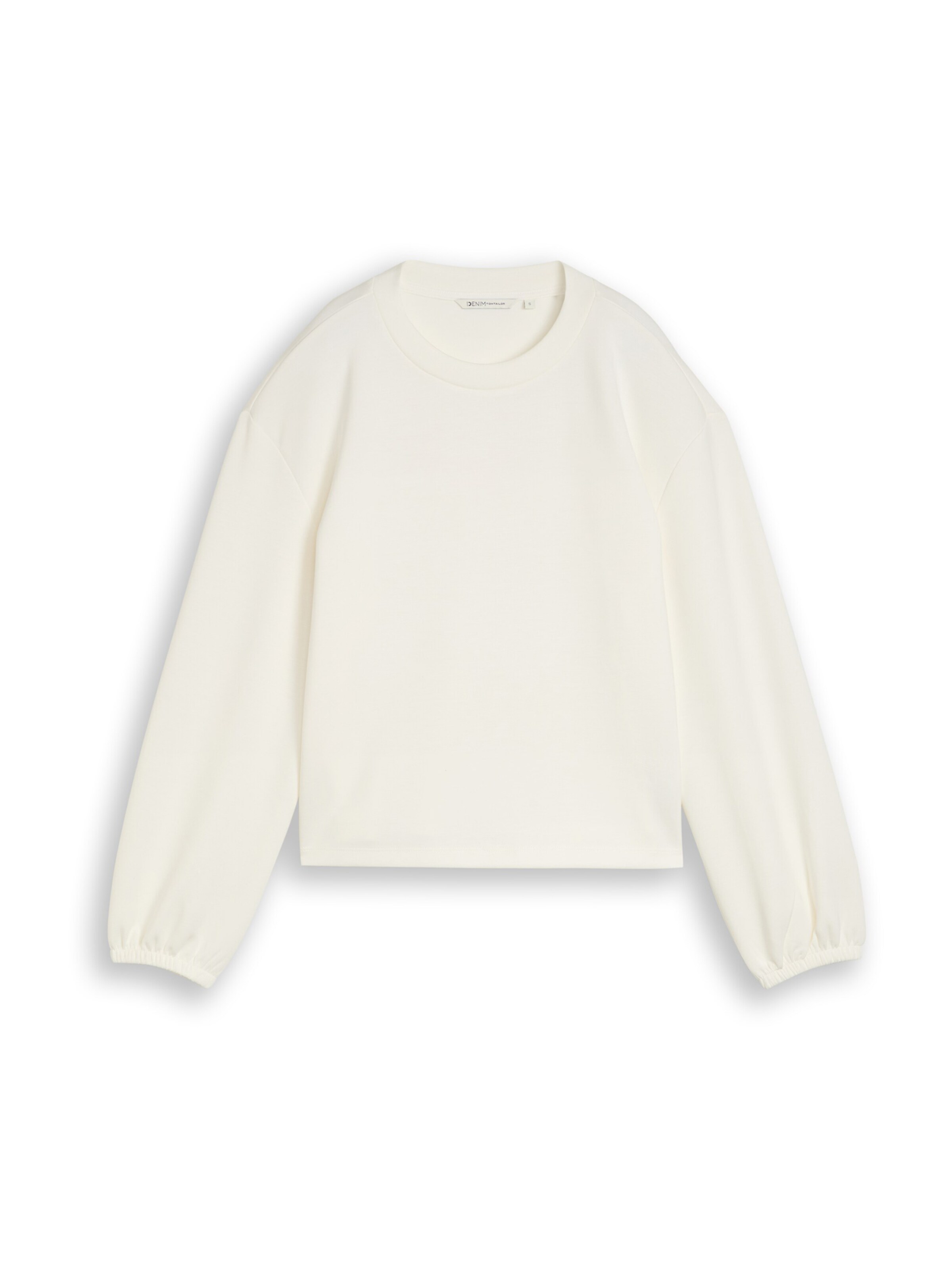 TOM TAILOR DENIM Tričko – bílá: přední strana