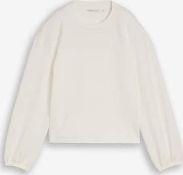 TOM TAILOR DENIM Tričko – bílá: přední strana