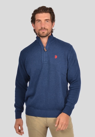 U.S. POLO ASSN. Trui in Blauw: voorkant