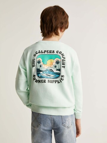 Scalpers Sweatshirt 'Company' in Blauw: voorkant