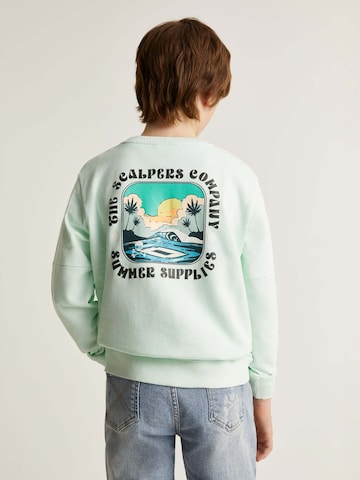 Scalpers Sweatshirt 'Company' i blå: forside