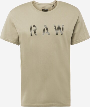 T-Shirt G-Star RAW en vert : devant