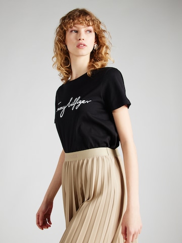 T-shirt TOMMY HILFIGER en noir : devant