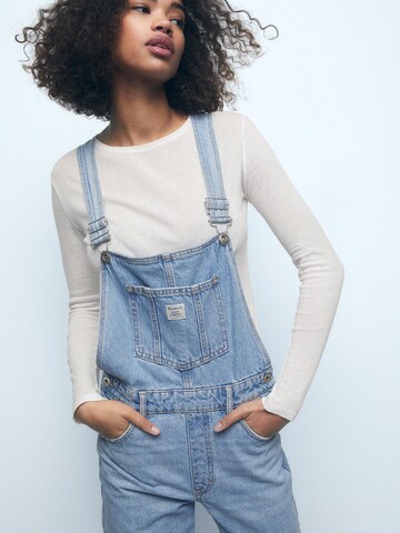 Regular Salopette en jean Pull&Bear en bleu