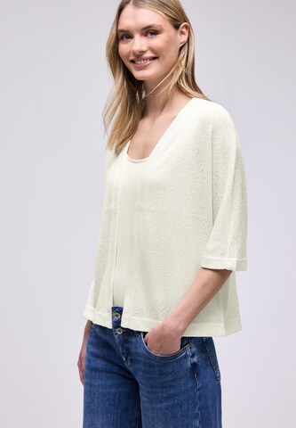 STREET ONE Strickjacke in Weiß: Vorderseite
