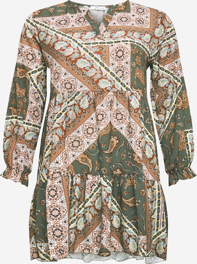 Z-One Robe-chemise 'Esli' en kaki / mélange de couleurs, Vue avec produit
