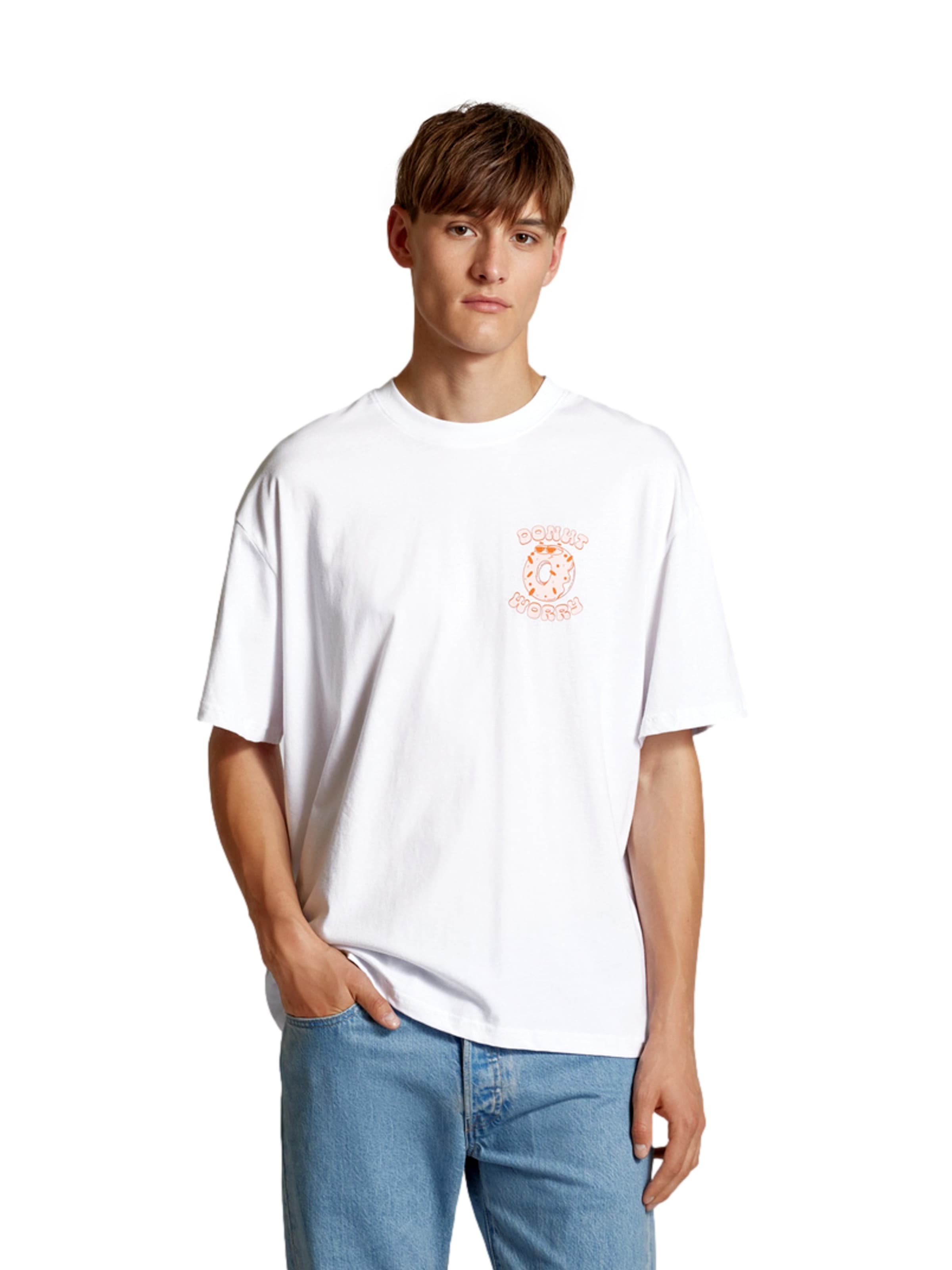 balts Only & Sons T-Krekls 'Avi': no priekšpuses