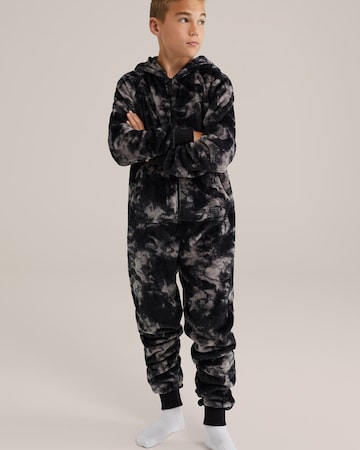 WE Fashion Пижама в Черный: спереди