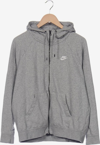 NIKE Kapuzenpullover L in Grau: predná strana