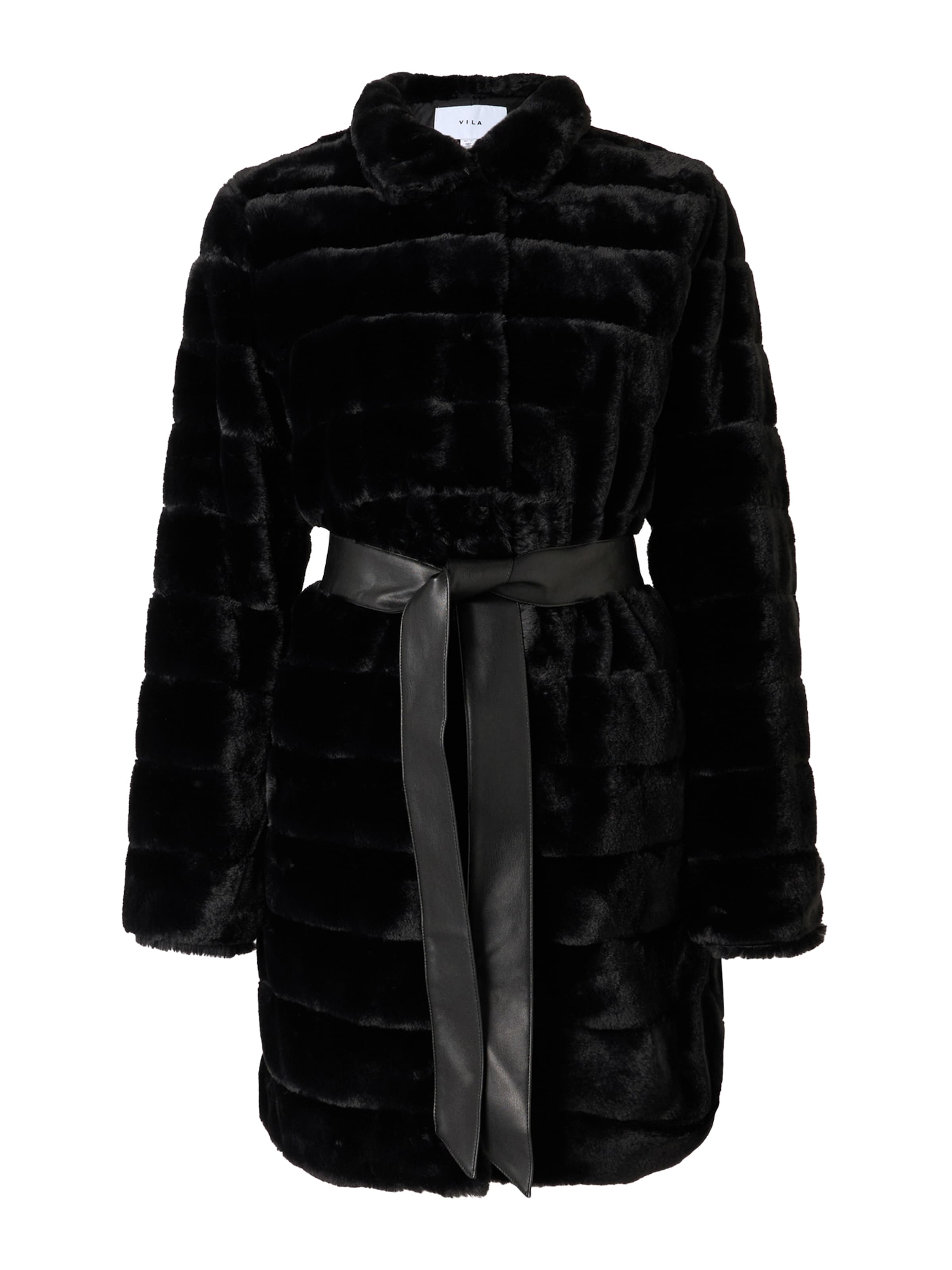 VILA Between-seasons coat 'VIKIMBERLY' in Black: front
