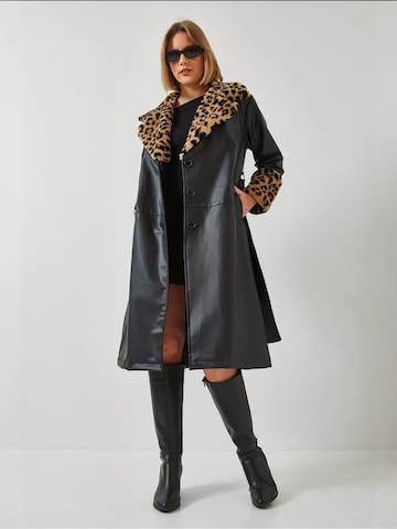 Manteau mi-saison Bianco Lucci en noir